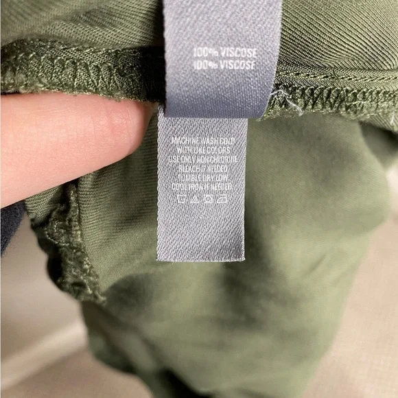 Aerie Olive Green Short Sleeve Utility Romper Small - Picture 4 of 5